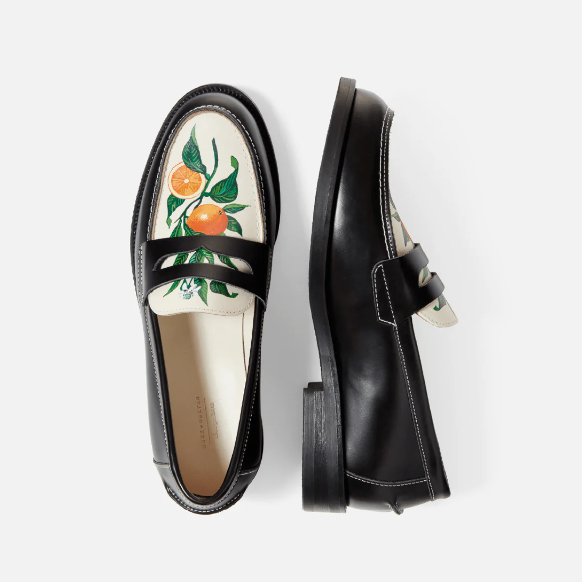 Wilde Hand-Painted Orange Penny Loafer - Women's - Image 5