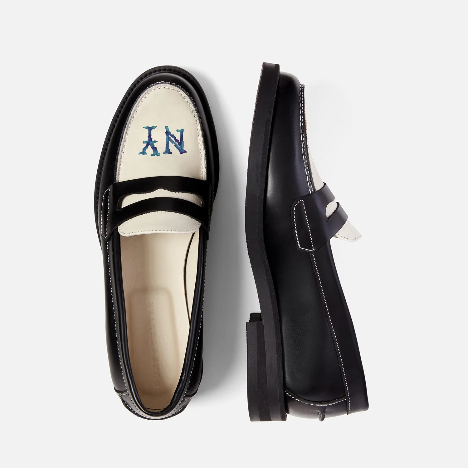 Wilde NY Black + White Penny Loafer - Women's - Image 4