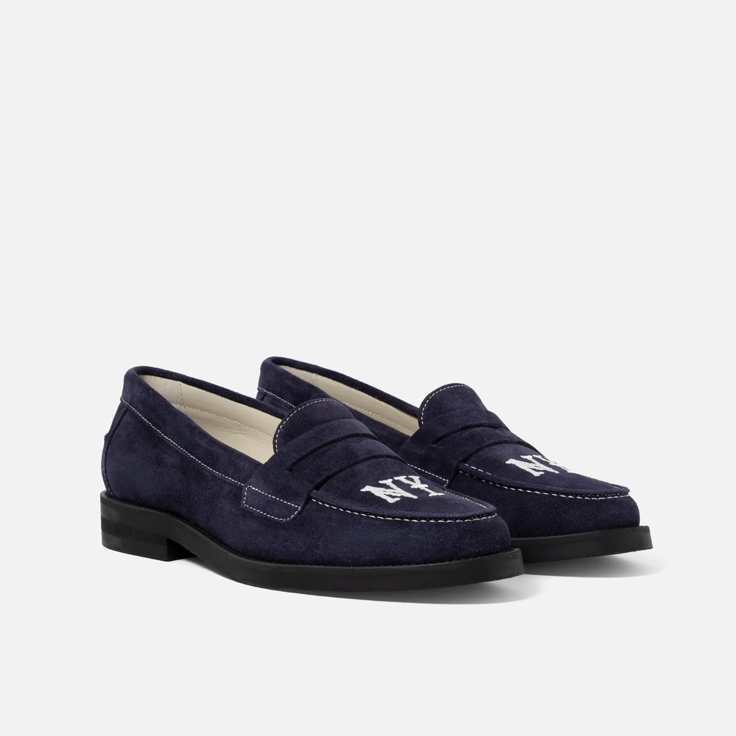 Wilde NY Navy Suede Penny Loafer - Women's - Image 3