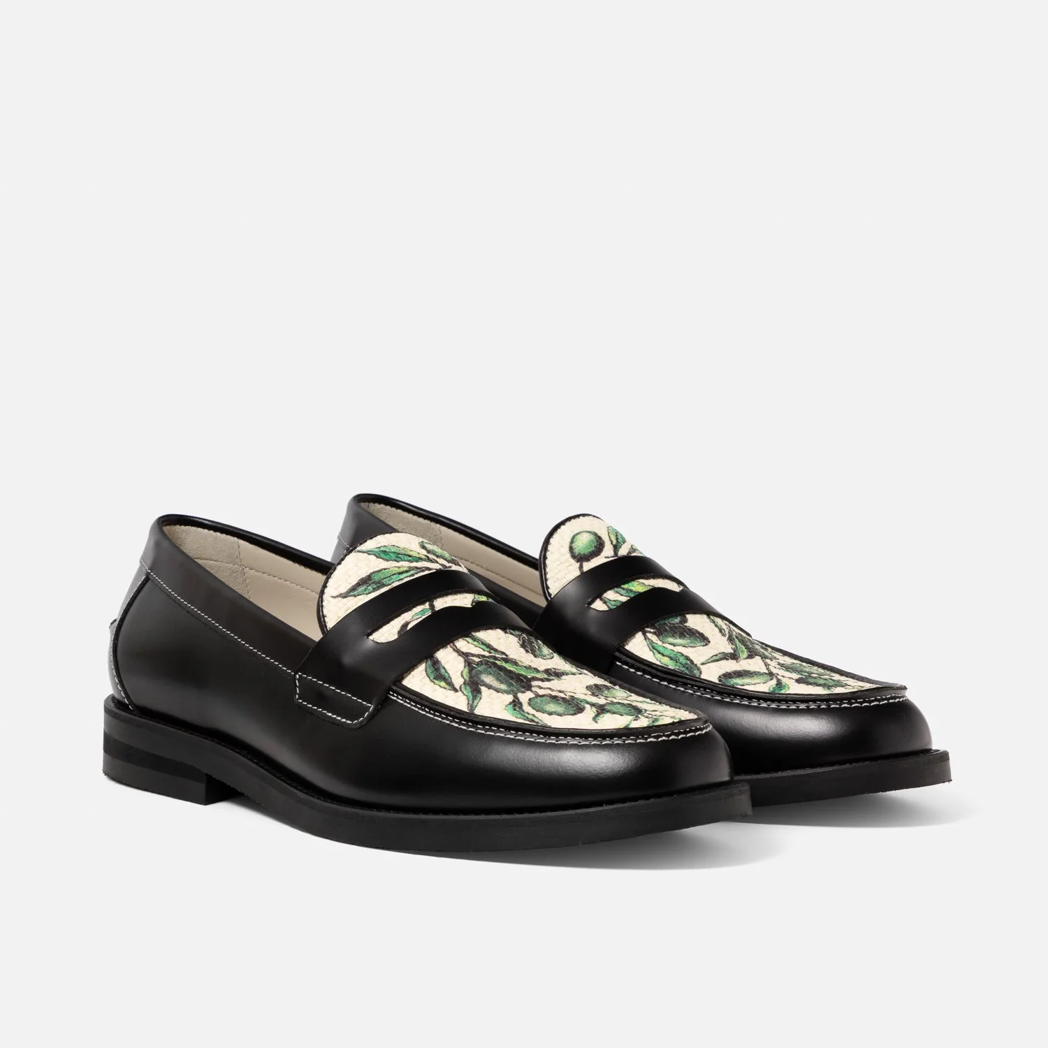 Wilde Olive Raffia Penny Loafer - Men's - Image 3