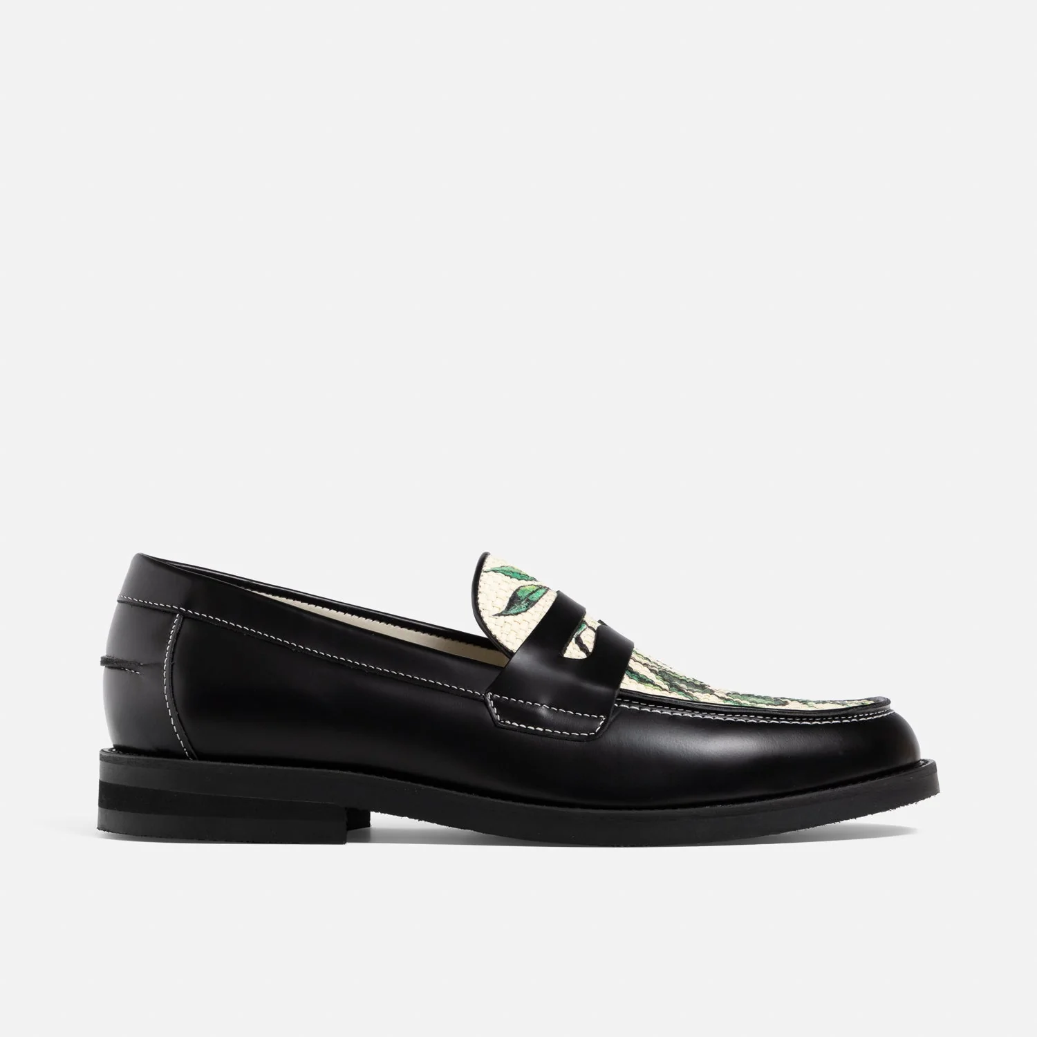 Wilde Olive Raffia Penny Loafer - Men's - Image 4