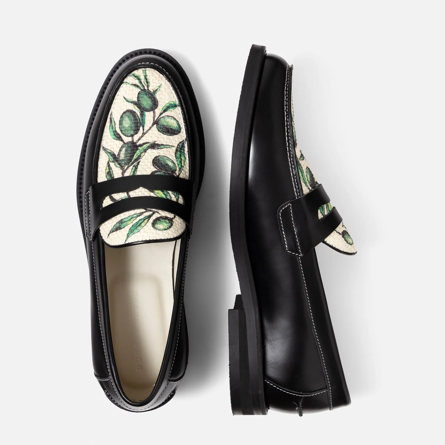 Wilde Olive Raffia Penny Loafer - Men's - Image 5