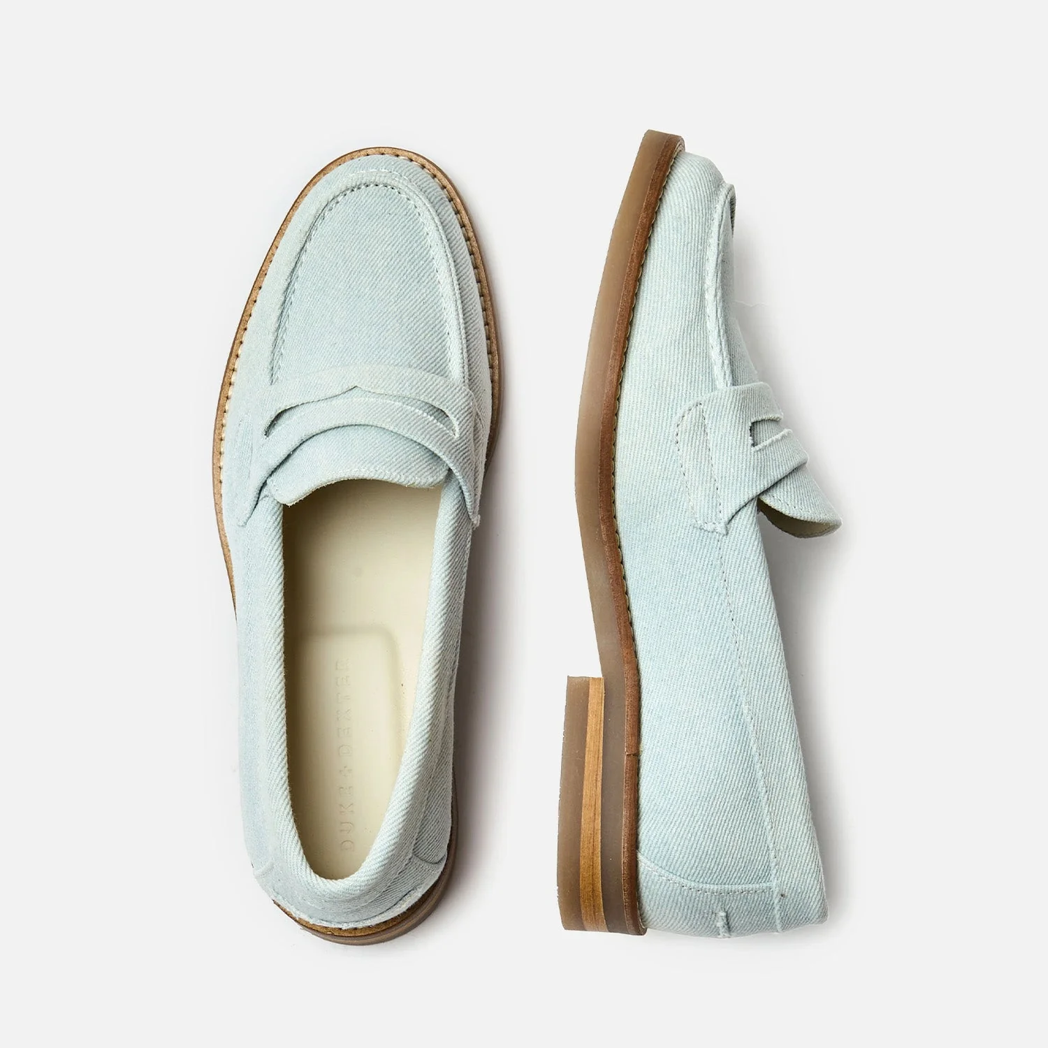 Wilde Washed Blue Denim Penny Loafer - Women's - Image 2
