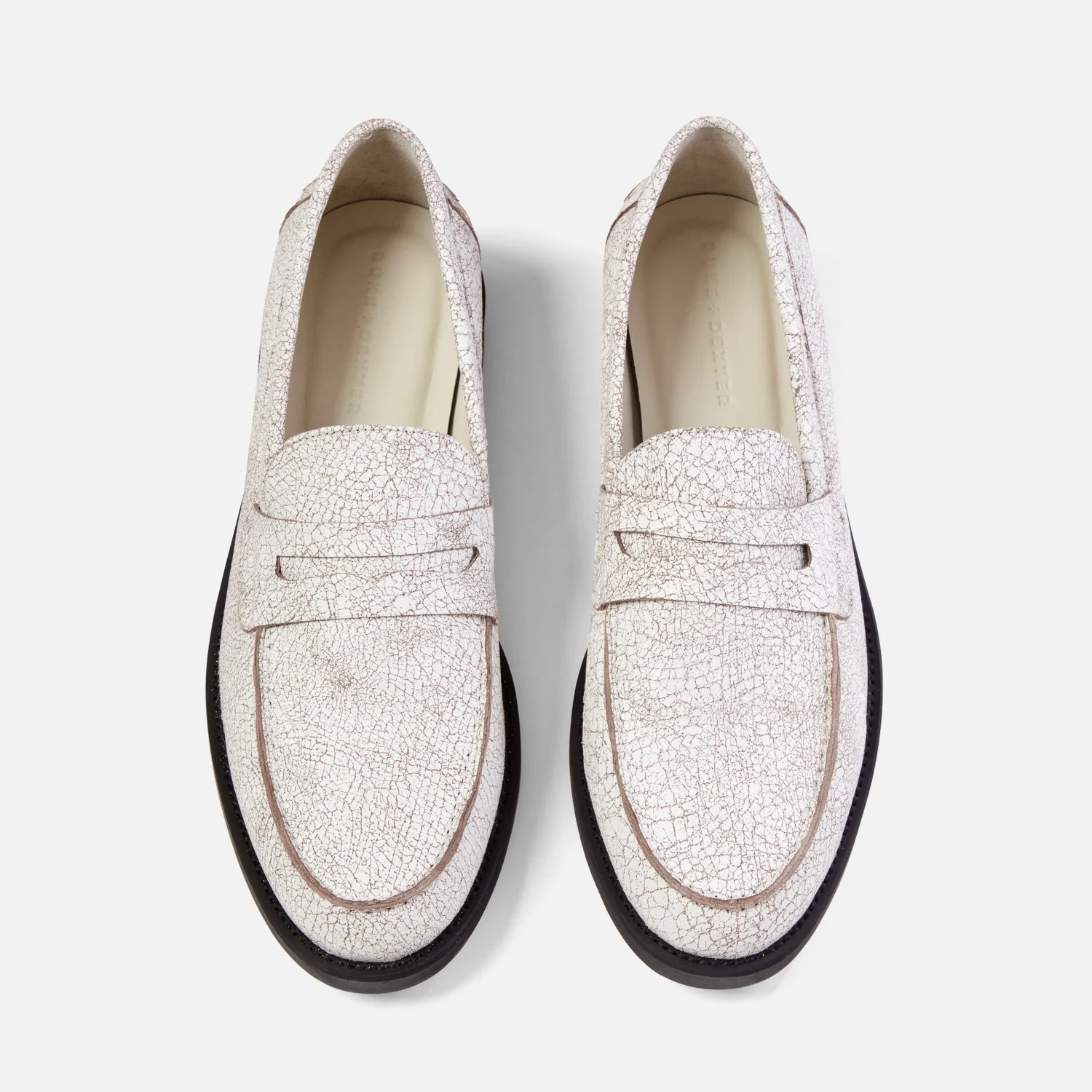 Wilde White Cracked Penny Loafer - Men's - Image 4